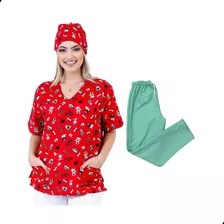 Pijama Cirúrgico Scrub Privativo Conjunto Hospitalar 