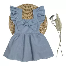 Vestido Romper De Bebê Menina Vários Modelos 6m A 4 Anos