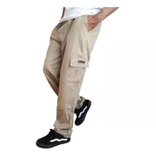 Calça Cargo Masculina Estilo Antigo Bolso Lateral Original