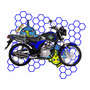 Stickers, Calcomania Reflejante Rines Moto Honda Navi Vinil