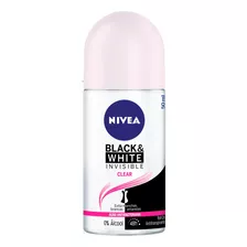 Nivea Desodorante Antitranspirante Black & White Invisible Clear Roll On 50ml