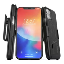 Funda Delgada Atril Y Clip De Cinturon Para iPhone 12 Mini