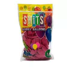 Globos Smits #9 C/50 Estandar Colores Smi1x1 Color Fucsia