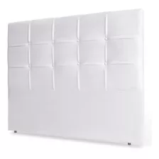 Cabeceira Cama Box Casal Queen Fiorella 160cm Corino Branco