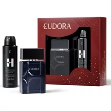 Eudora H Kit Presente Masculino (2 Itens: Colônia + Aerossol)