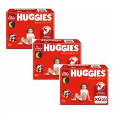 Fralda Huggies Supreme Care Tamanho Xg Kit Com 3 Pcts 