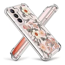 Funda Cutebe Para Samsung Galaxy S22 - Retro Pink Flower 