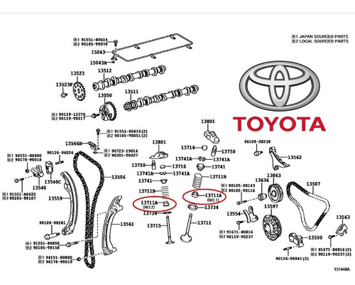 Capuchon Sello Valvula Toyota Hiace 2.7 Motor 2trfe 04-18 Foto 5