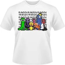 Camisa Camiseta Rainbow Friends Colorido Game