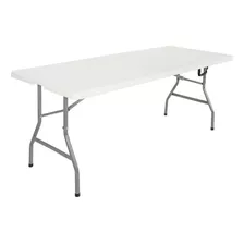 Mesa Plegable Portátil De Plástico 180 Cm Tipo Portafolio