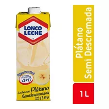 Leche Platano Loncoleche 1lt(12 Unidades) Super