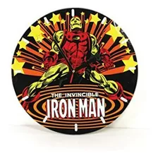 Marvel: Iron Man Cristal Del Reloj De Pared.