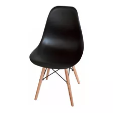 Silla Eames De Comedor Diseño Blanca Negra Oferta