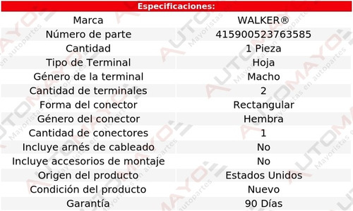 Sensor Ks Walker Porsche Boxster 6 Cil 2.7l 00-04 Foto 6