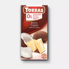 Torras Chocolate Blanco Coco 75g Sin Azucar Andina Grains