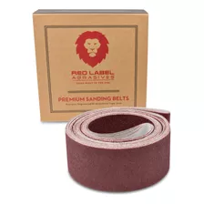 Red Label Abrasives 2 Correas De Lijado Multiusos De Xido De