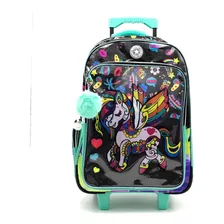 Mochila Phi Phi Bags Unicornio 48 Cm Con Carro Ub