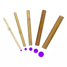 Set Palitos Puntillismo Madera Maciza Pinta Puntos Mandala