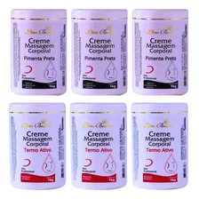 Kit 06 Cremes De Massagem De 1kg (pimenta 03 /termoativo 03)