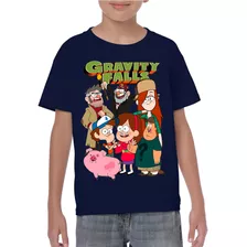 Camiseta Remera Algodon Gravity Falls En Varios Colores