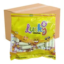 Golosinas Pastillas Lucky 8 Amarilla 200g X 30u