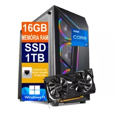 Pc Gamer Cpu I7 / Memória 16gb / Ssd 1tb M2 / Gtx 1650 4gb