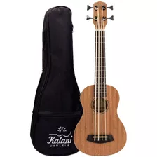 Ukulele Bass Elétrico Maori Series Mogno Kal 500 M Kalani Cor Marrom