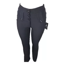 Pantalón De Vestir Dama Casual Moderno Juvenil Negro Modp6p