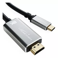 Cable Adaptador 8k Usb C A Hdmi 2.1 Para Rendimiento De Grad