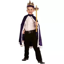 Dress Up America King Crown And Robe - Disfraz De Rey Para N