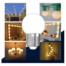 10 Lampadas Bolinha Led 2w Quente Camarim Penteadeira 220v