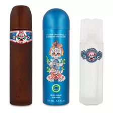 Set Cuba Wild Heart For Men 3pzs