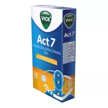 Caja Tabletas Vick Act 7 Auxiliar Alivio Sintomas Gripa 