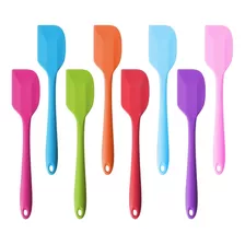 Espatula De Silicone Maciça Linha Color Reforçada 28 Cm 6 Un