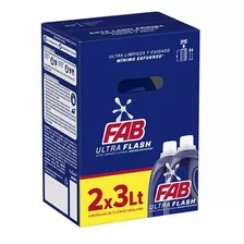 Fab Detergente Gel Ultra Flash 3 L X 2 - L a $13233