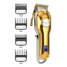 Cortador De Cabelo Kemei Km-1986 Dourado 100v/240v