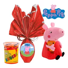 Kit Ovo De Pascoa Ao Leite Infantil Peppa Pig Menina Nf