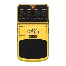 Pedal De Efeito Behringer Ultra Chorus Uc200 Amarelo