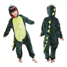 Pijama Enterito Plush Para Niño Niña De Dinosaurio