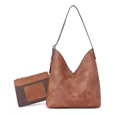 Monederos Para Mujer Bolsos Hobo De Cuero Vegano Fa...