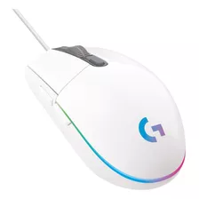 Mouse Gamer Logitech G203 Lightsync Rgb 8.000 Dpi Branco