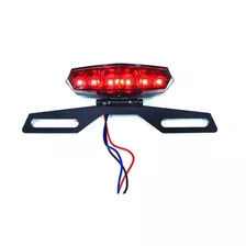 Stop Led Con Portaplaca Para Moto 