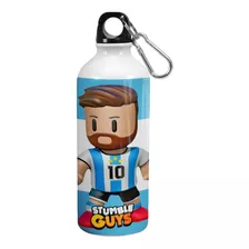 Botella Aluminio Stumble Guys +pico Rebatible+ Tapa+ Gancho