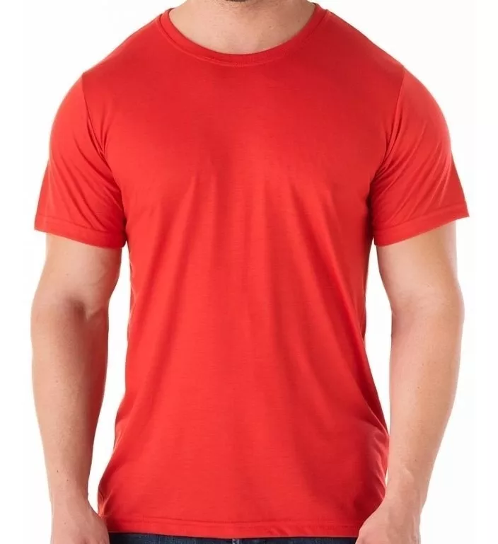 100 Camisetas Vermelhas 17,50r$- 15 Dias Para Envio- P Ao Gg