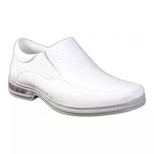 Sapato Masculino Social Rafarillo Duo Air Couro Branco