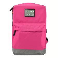 Mochila Escolar Wily's Wt246-18 Color Rosa Chicle 18l