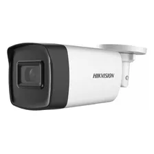 Hikvision Cámara De Seguridad Metalica Tipo Bala Turbohd 2 Mp Con 80 Mts Ir Exir Para Vision Nocturna Protección Ip67 Para Uso Exterior Compatible Con 4 Tecnologías Tvi / Ahd / Cvi / Cvbs