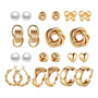 Kit 11 Brincos Femininos Banho Ouro 18k Antialérgico Vários