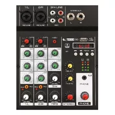 Mixer De 4 Canales Con Usb Efecto Y Bluetooth Ross M4u