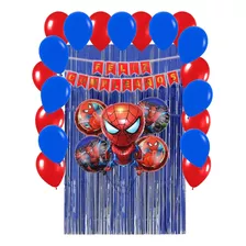 Set Decoración Globos Cumpleaños Spiderman